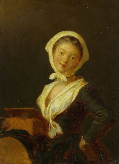 An Organ Grinder (A Woman of Savoy) by Jean Honore Fragonard